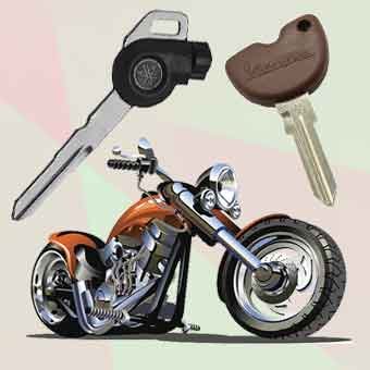 Motosiklet anahtarı yedek anahtar ve kayıp motor anahtarı